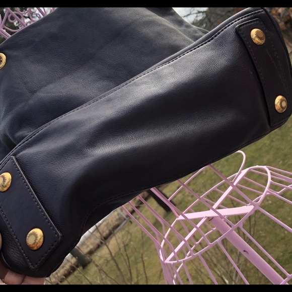 Leather over shoulder tote bag MBM - Picture 4 of 6